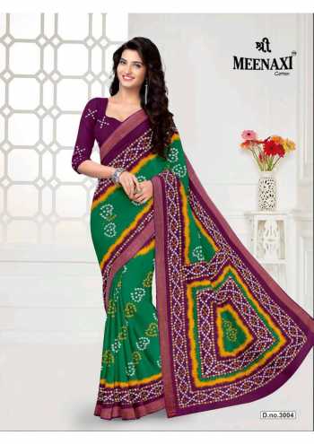 Shree Meenaxi Cotton Rajwadi bandhani vol 3 Cotton Saree wholesaler