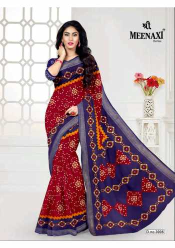 Shree Meenaxi Cotton Rajwadi bandhani vol 3 Cotton Saree wholesaler