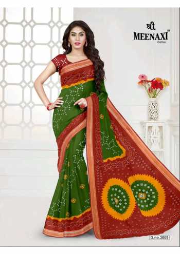 Shree Meenaxi Cotton Rajwadi bandhani vol 3 Cotton Saree wholesaler