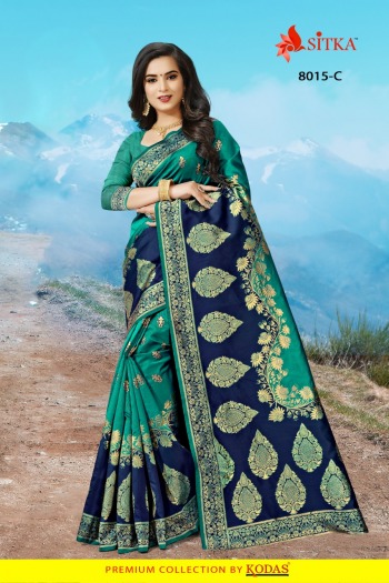 Sitka Devimangal 8015 Series Silk Saree wholesaler