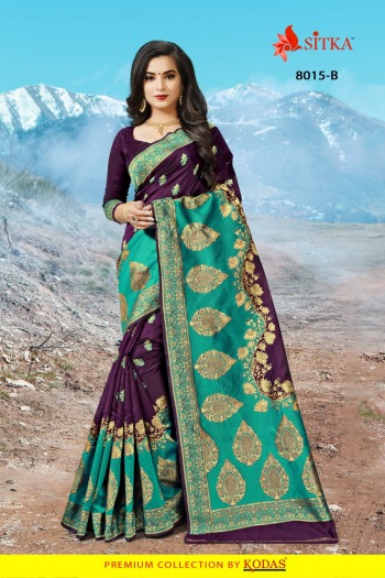 Sitka Devimangal 8015 Series Silk Saree wholesaler