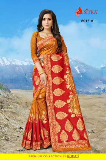 Sitka Devimangal 8015 Series Silk Saree wholesaler