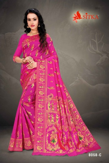 Sitka Grah Laxmi 8058 Handloom Jacquard Salwar Kameez