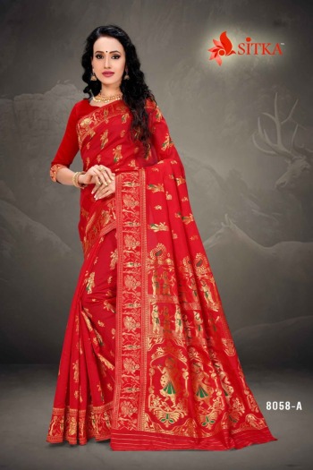 Sitka Grah Laxmi 8058 Handloom Jacquard Salwar Kameez