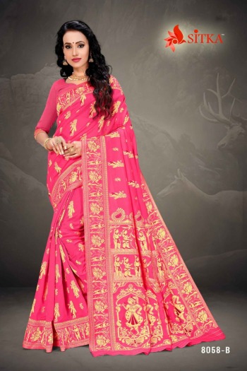 Sitka Grah Laxmi 8058 Handloom Jacquard Salwar Kameez