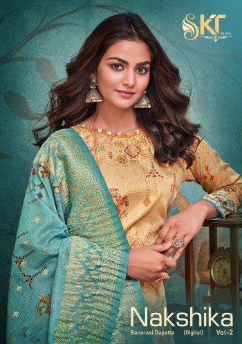 SKT Nakshika vol 2 Jam Cotton Suits wholesaler