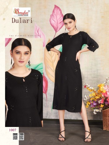 Smylee Dulari Rayon kurtis wholesaler