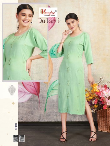 Smylee Dulari Rayon kurtis wholesaler