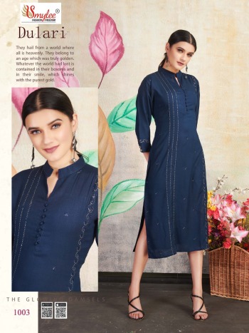 Smylee Dulari Rayon kurtis wholesaler