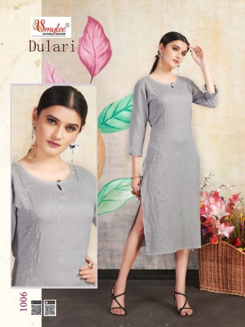 Smylee Dulari Rayon kurtis wholesaler