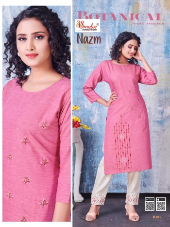 Smylee Nazm kurtis with pant catalog wholesaler