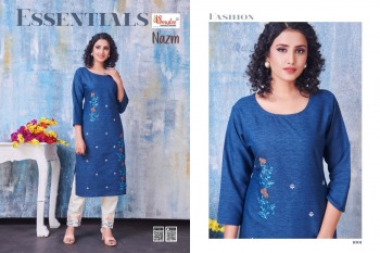 Smylee Nazm kurtis with pant catalog wholesaler