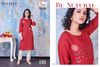 Smylee Nazm kurtis with pant catalog wholesaler