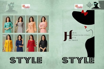 Smylee Style rayon daily wear kurtis wholesaler