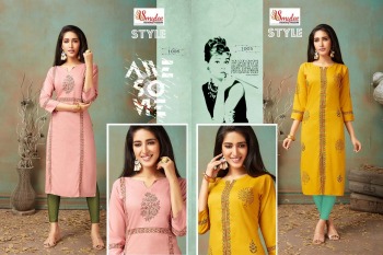 Smylee Style rayon daily wear kurtis wholesaler