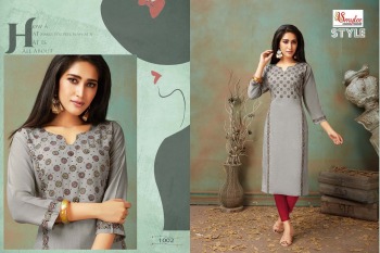 Smylee Style rayon daily wear kurtis wholesaler