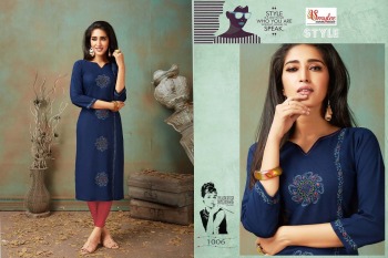 Smylee Style rayon daily wear kurtis wholesaler