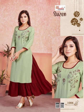 Smylee Suzen Two layer kurtis buy wholesale Price