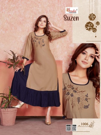 Smylee Suzen Two layer kurtis buy wholesale Price