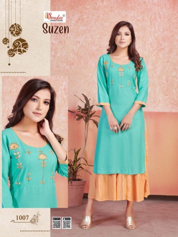 Smylee Suzen Two layer kurtis buy wholesale Price