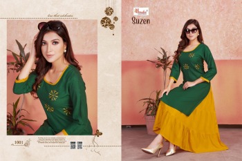 Smylee Suzen Two layer kurtis buy wholesale Price