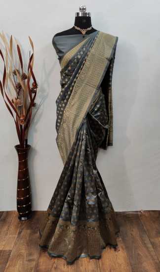 Soft Lichi Silk traditional saree wholesaler