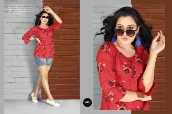 SS Kurtis Ritvika Rayon western top catalog wholesaler