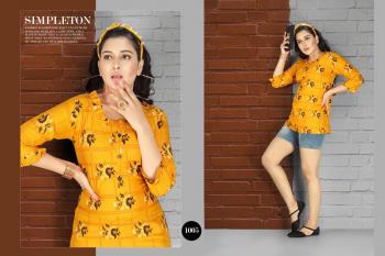 SS Kurtis Ritvika Rayon western top catalog wholesaler