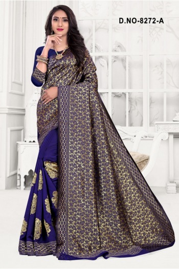 Subhlaxmi Handloom Cotton jacquard Silk Saree