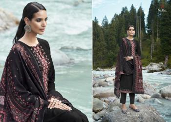 Sudriti Kasuti Pashmina Winter Salwar Kameez wholesaler