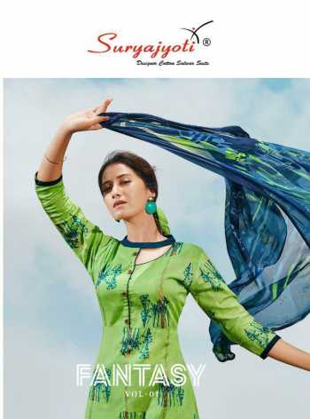 Suryajyoti Fantasy vol 1 Cambric Cotton Dress wholesale price