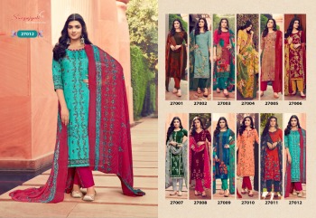 Suryajyoti Naishaa vol 27 satin Cotton Salwar Kameez wholesaler