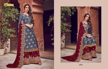 Swagat Violet 6701 Series Dola jacquard Salwar kameez