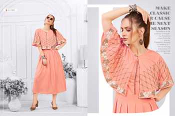 Tips and Tops Shades Muslin party wear Kurtis wholesaler