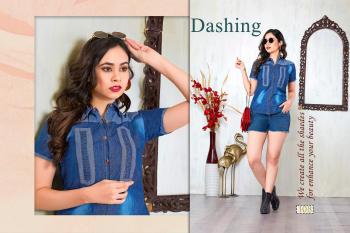 Trendy Fabulous Denim Western Tops wholesaler