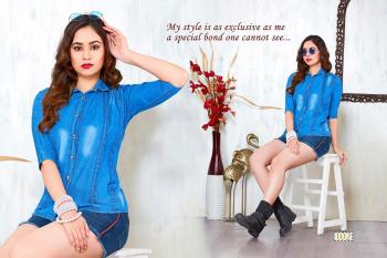 Trendy Fabulous Denim Western Tops wholesaler