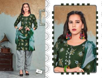 Trendy Sunhari vol 2 Rayon kurtis, patiyala and Dupatta