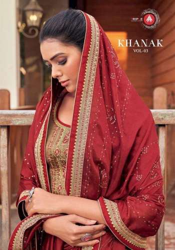 Triple AAA Khanak vol 3 Jam Silk salwar Kameez wholesaler