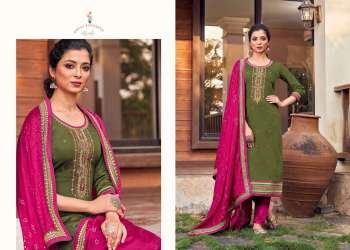 Triple AAA Khanak vol 3 Jam Silk salwar Kameez wholesaler