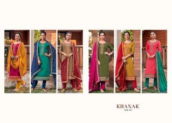 Triple AAA Khanak vol 3 Jam Silk salwar Kameez wholesaler