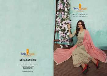 Tunic house Nelly Lucknowi Chinon Soft Silk Salwar Kameez wholesaler