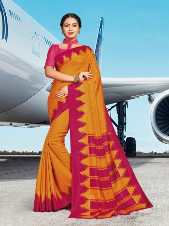 Tusser Silk Uniform Saree and Business Women Saree wholesale Price