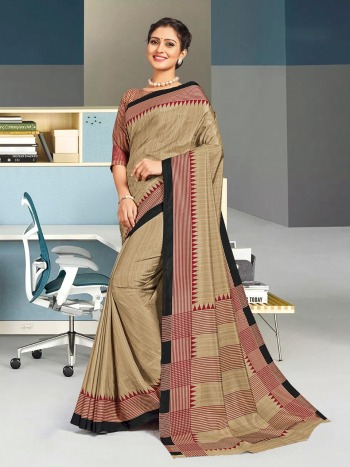 Tusser Silk Uniform Saree and Business Women Saree wholesale Price