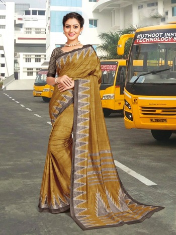 Tusser Silk Uniform Saree and Business Women Saree wholesale Price