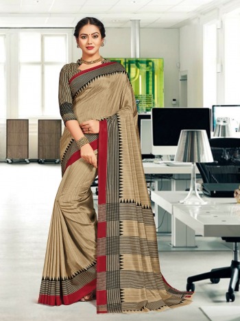 Tusser Silk Uniform Saree and Business Women Saree wholesale Price