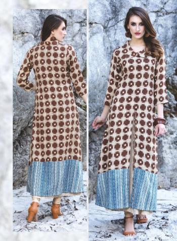 TZU Lifestyle dazzy Party wear kurtis with Shrug wholesale price