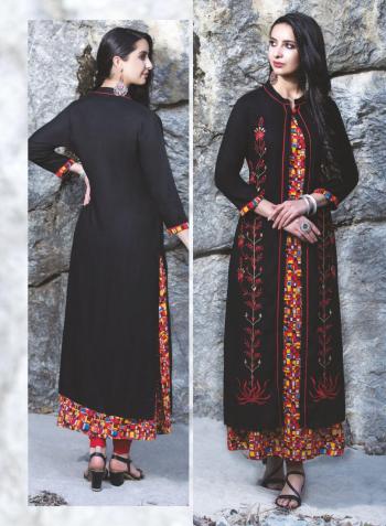 TZU Lifestyle dazzy Party wear kurtis with Shrug wholesale price