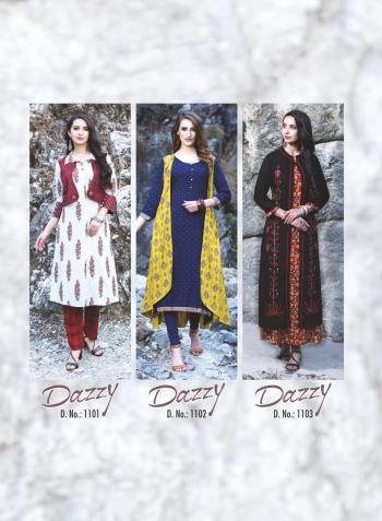 TZU Lifestyle dazzy Party wear kurtis with Shrug wholesale price