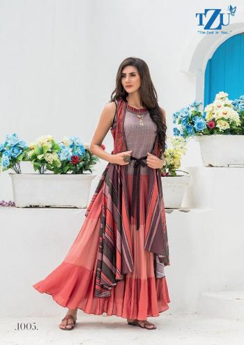 TZU lifestyle Rubina Party wear kurtis wholesaler