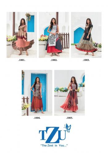 TZU lifestyle Rubina Party wear kurtis wholesaler